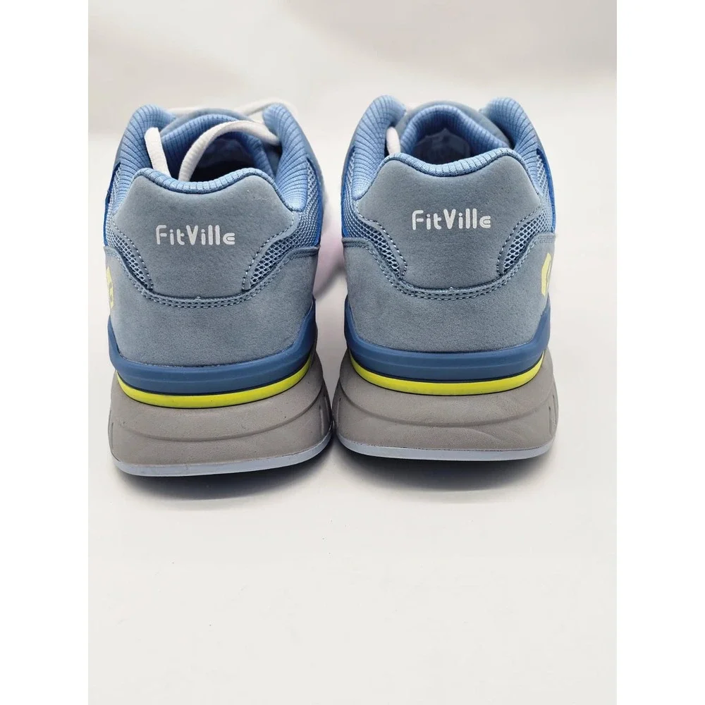 FitVille Recovery Sneakers Womens 9.5W Blue Arch Support LQ-RCV120240112W